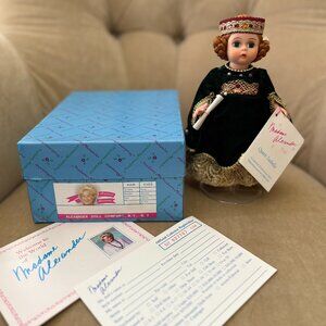NEW Auth VTG MADAME ALEXANDER "QUEEN ISABELLA" CIRCA 1992 COLLECTOR'S DOLL